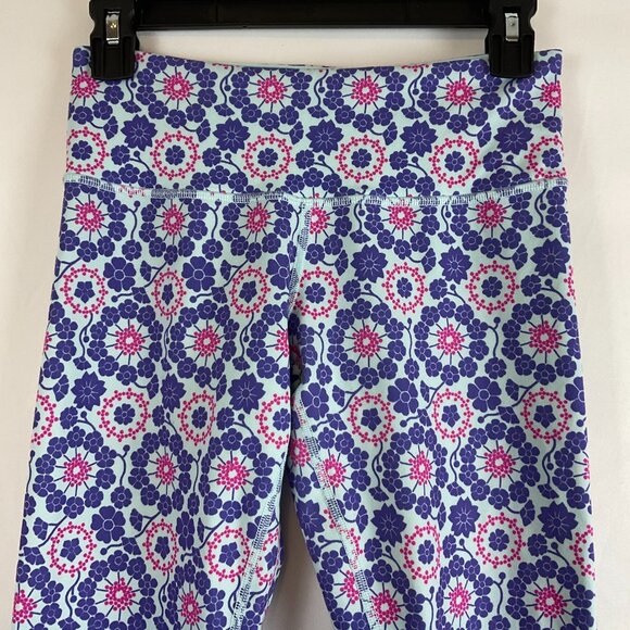 Lululemon Wunder Under Crop Leggings 4 Mint Purple Pink Twiggy Printed Power - Picture 3 of 12